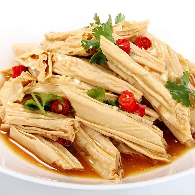 Blaskie żółte fasolki kurczaki lub kije tofu, namocz przed gotowaniem, wykonane z soi certyfikowanych przez ISO HACCP