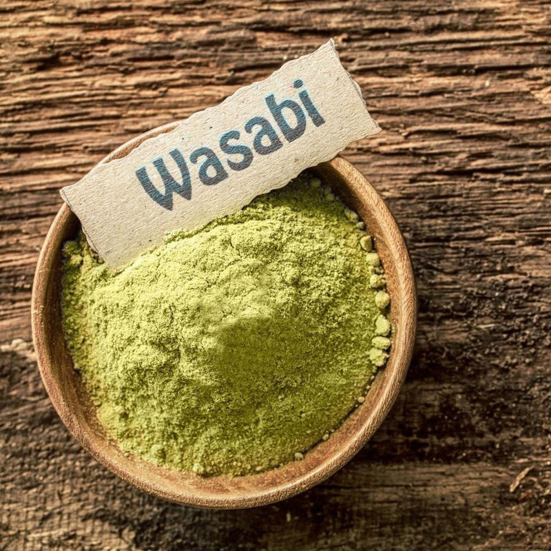 Proszek Wasabi Proszek Wasabi 1 kg Proszek Wasabi Przyprawa Pikantny 1 kg Worek Zielony Czyste Proszek Wasabi ABC