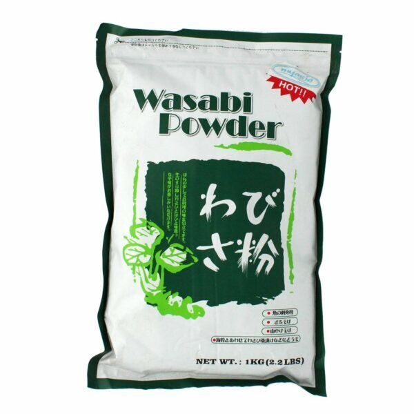 OEM Private Label Wasabi Powder 1kg Bag Custom Logo Printing 10 Bags Carton Wholesale Sushi Restaurant