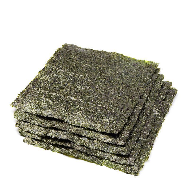 Triangle Onigiri Roasted Seaweed Nori Wrappers 21cm Rice Ball 100 Sheets Carton Packing