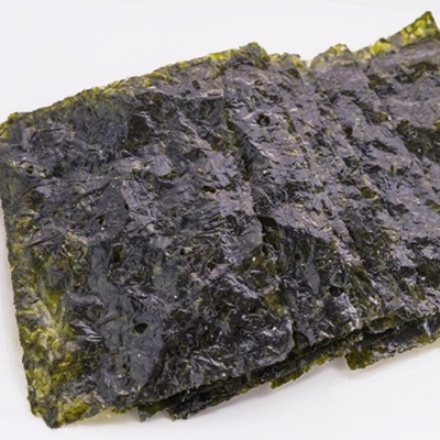 Pieczone suszone wodorosty Nori Arkusze 100 na worek Ciemnozielony